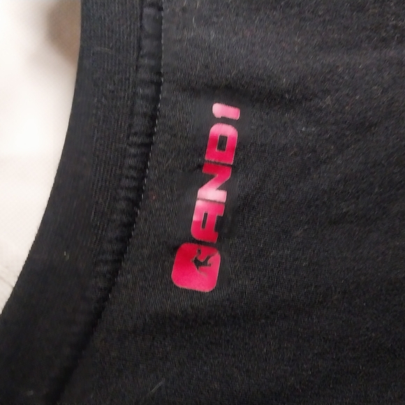 AND1 Black T-Shirt with Red Logo - Picture 4 of 4